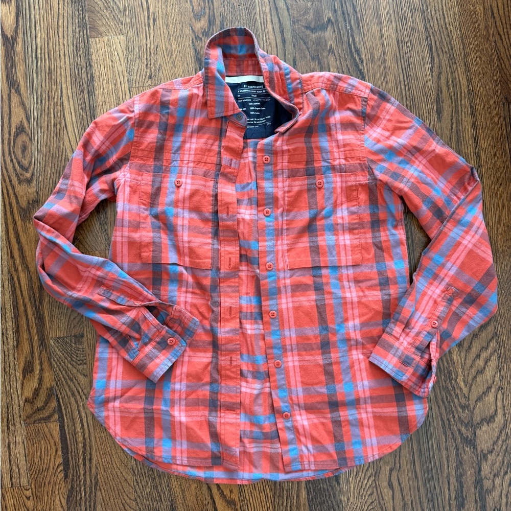 REI Women’s Red Plaid Button-Up Shirt